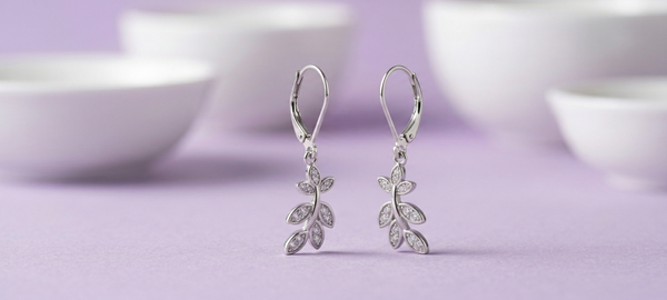 Celeste Leaf Drop Earrings