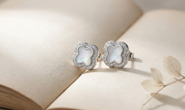Celeste Clover Studs 🍀