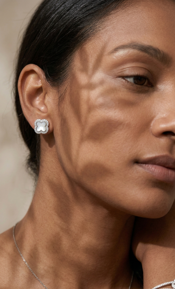 Celeste Clover Studs 🍀