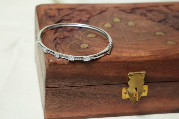 925 Sterling Silver Sparkle Kada