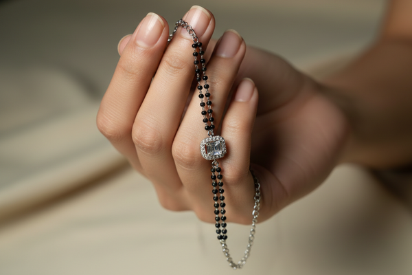 The Silver Radiance Mangalsutra