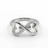 Infinity Twin Heart – 925 Sterling Silver