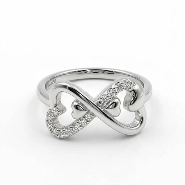Infinity Twin Heart – 925 Sterling Silver